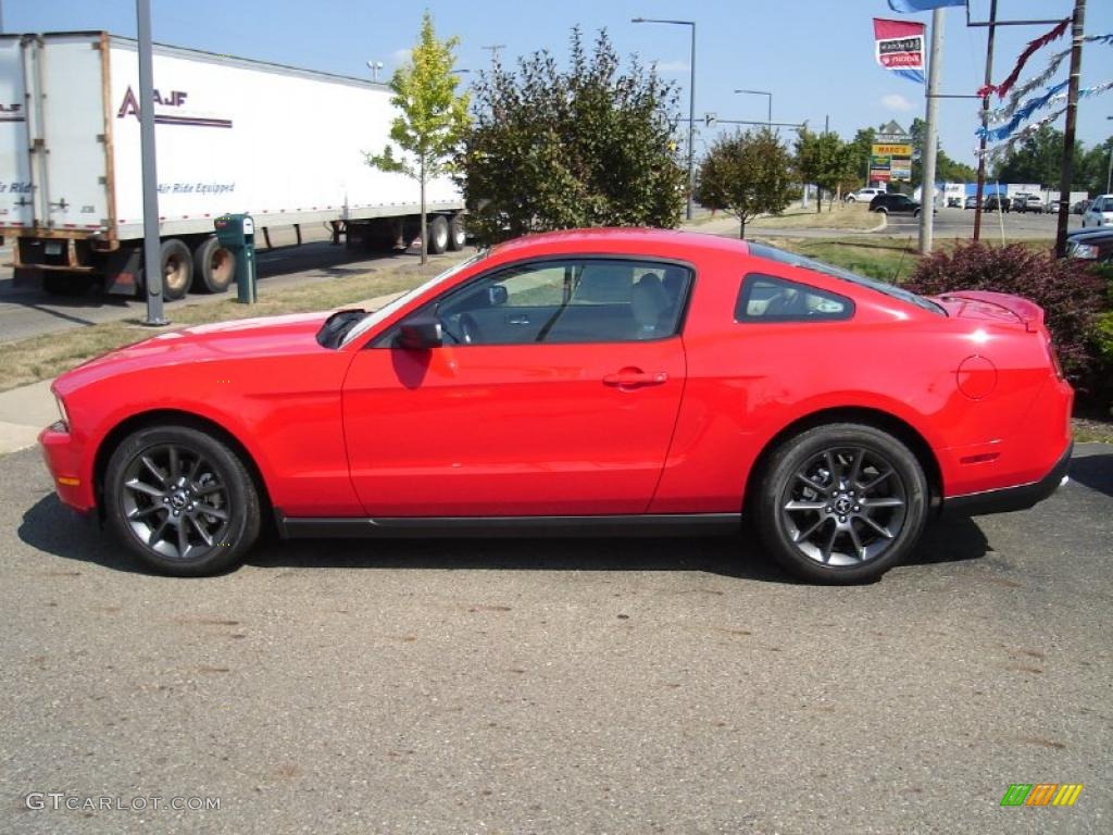 2011 Mustang V6 Coupe - Race Red / Stone photo #2