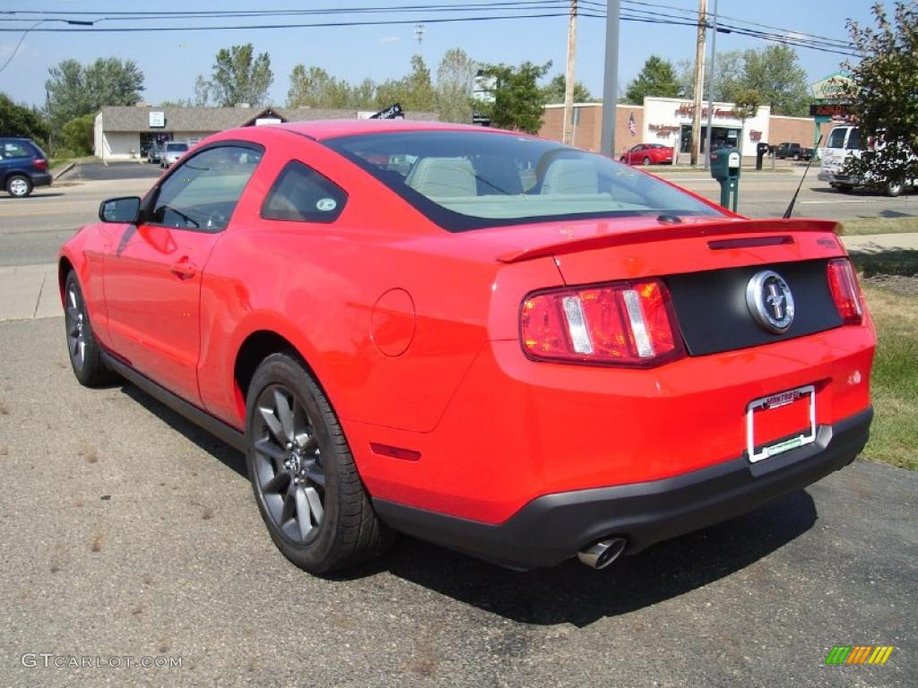 2011 Mustang V6 Coupe - Race Red / Stone photo #3