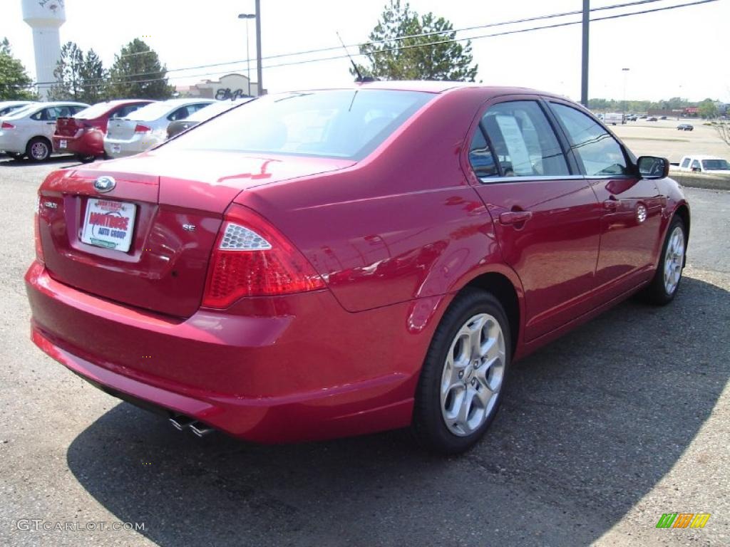 2011 Fusion SE - Red Candy Metallic / Charcoal Black photo #5