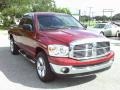 2008 Inferno Red Crystal Pearl Dodge Ram 1500 ST Quad Cab  photo #7