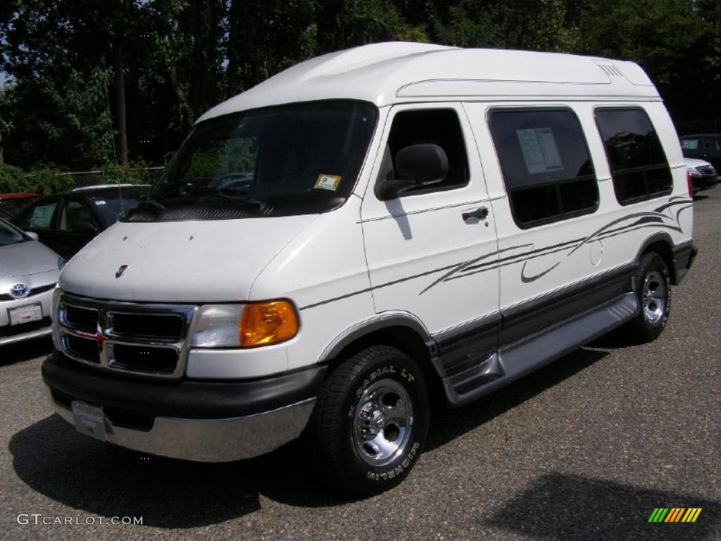 Bright White Dodge Ram Van