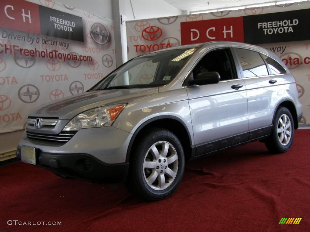 2008 CR-V EX 4WD - Whistler Silver Metallic / Black photo #1