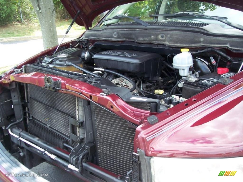 2003 Ram 1500 SLT Quad Cab - Dark Garnet Red Pearl / Dark Slate Gray photo #53