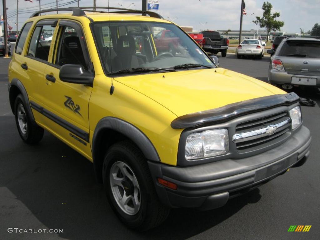 2002 Tracker ZR2 4WD Hard Top - Yellow / Medium Gray photo #17
