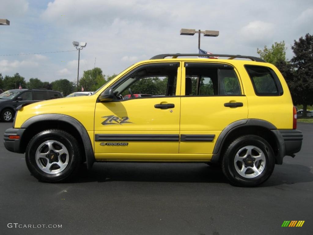 2002 Tracker ZR2 4WD Hard Top - Yellow / Medium Gray photo #19