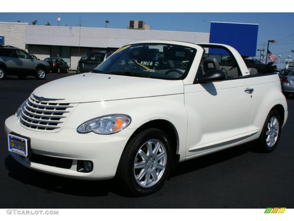 2007 PT Cruiser Convertible - Cool Vanilla White / Pastel Slate Gray photo #1