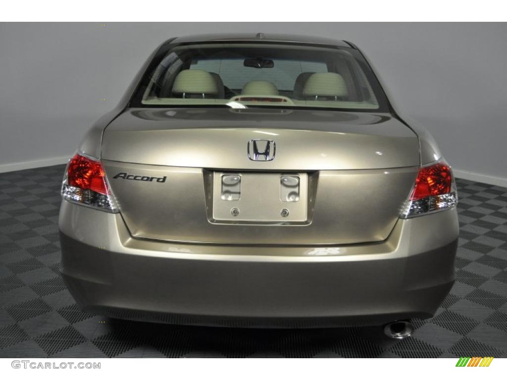 2008 Accord EX-L Sedan - Bold Beige Metallic / Ivory photo #4