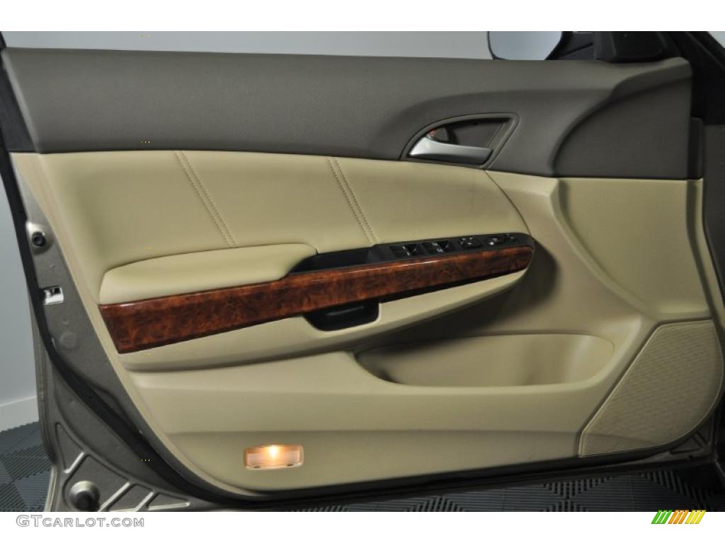 2008 Accord EX-L Sedan - Bold Beige Metallic / Ivory photo #10