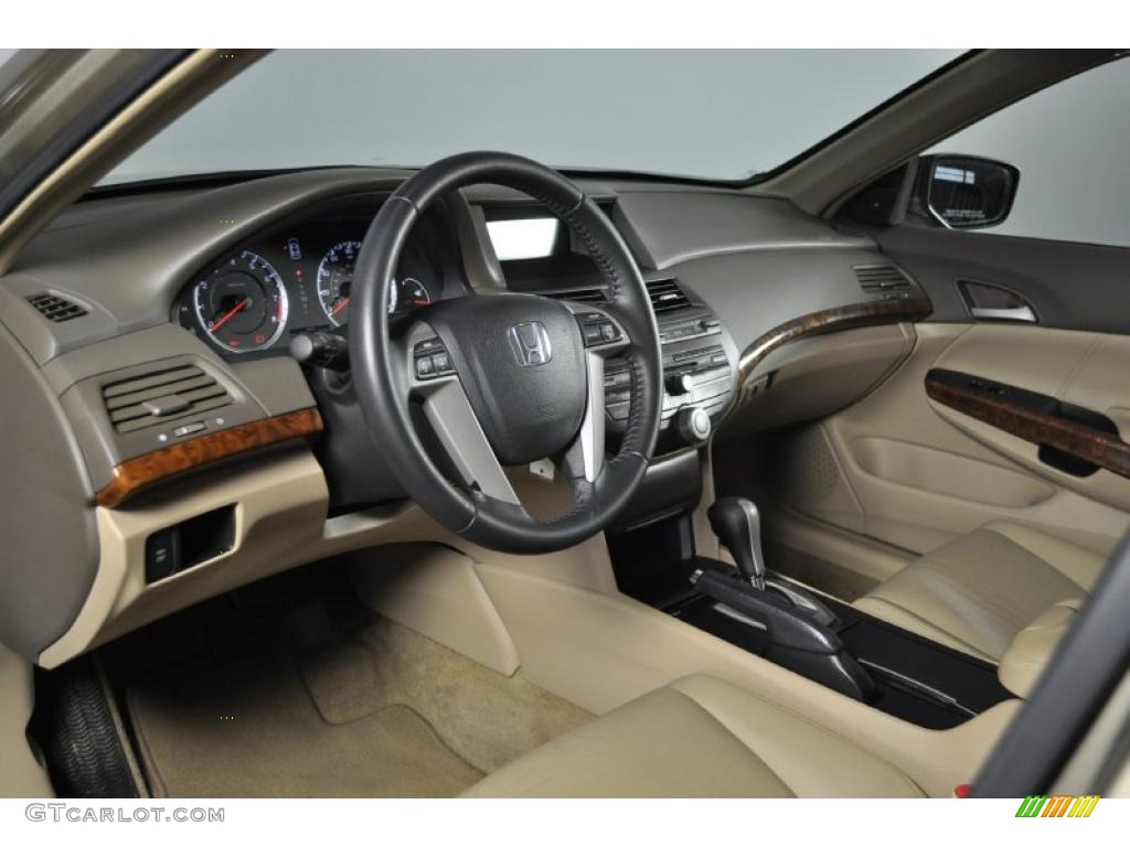 2008 Accord EX-L Sedan - Bold Beige Metallic / Ivory photo #13