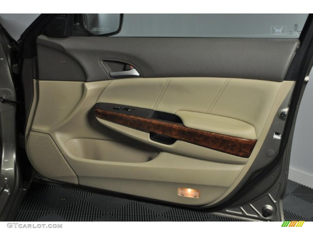 2008 Accord EX-L Sedan - Bold Beige Metallic / Ivory photo #25