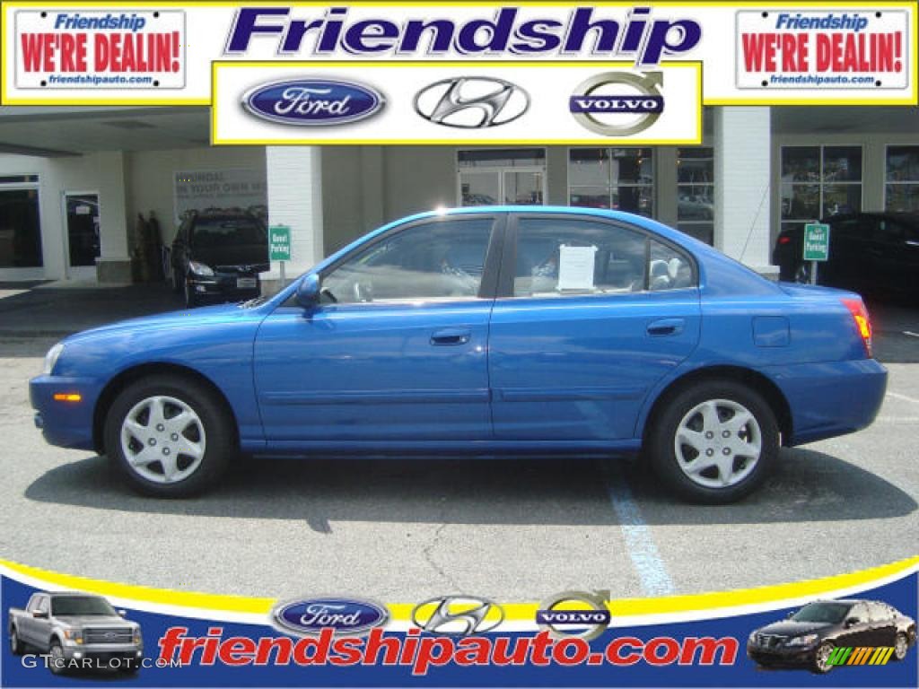 2006 Elantra GLS Sedan - Tidal Wave Blue / Gray photo #1