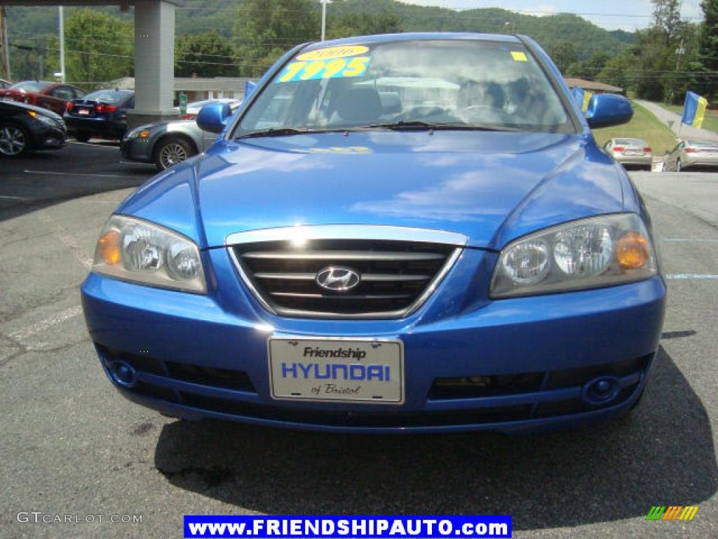 2006 Elantra GLS Sedan - Tidal Wave Blue / Gray photo #8