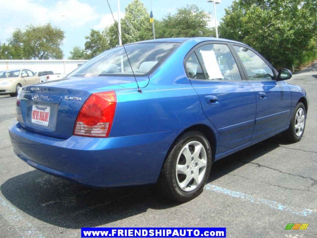 2006 Elantra GLS Sedan - Tidal Wave Blue / Gray photo #13