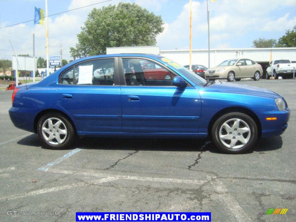 2006 Elantra GLS Sedan - Tidal Wave Blue / Gray photo #14