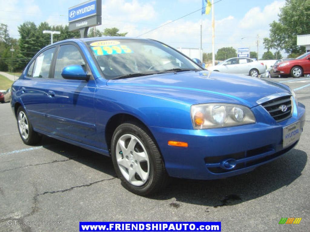 2006 Elantra GLS Sedan - Tidal Wave Blue / Gray photo #15