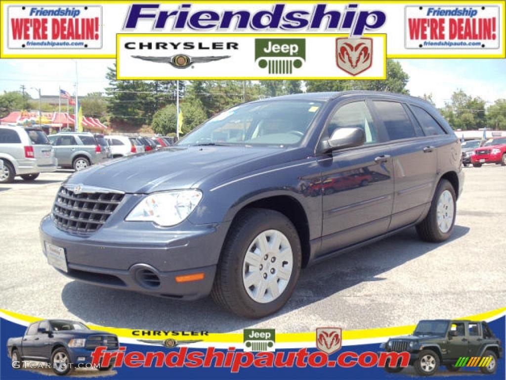 2008 Pacifica LX - Modern Blue Pearlcoat / Pastel Slate Gray photo #2