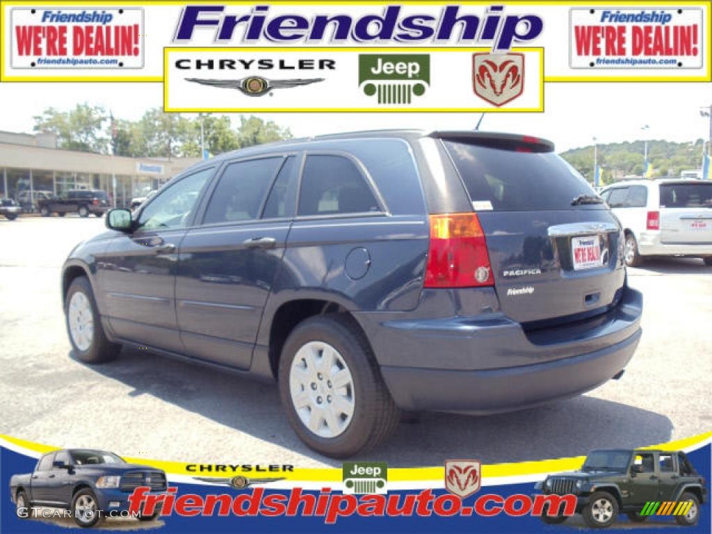 2008 Pacifica LX - Modern Blue Pearlcoat / Pastel Slate Gray photo #3