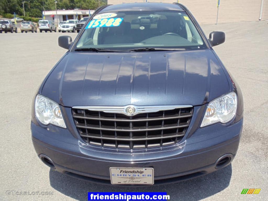 2008 Pacifica LX - Modern Blue Pearlcoat / Pastel Slate Gray photo #8