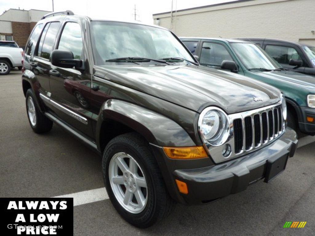 2005 Liberty Limited 4x4 - Dark Khaki Pearl / Khaki photo #1