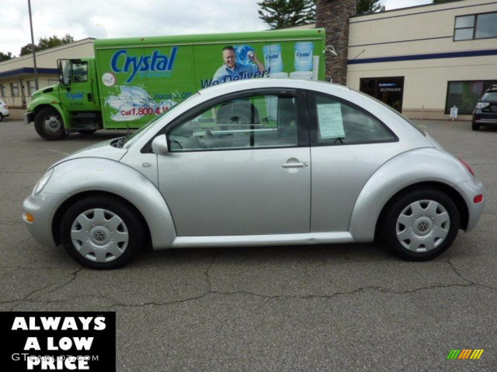 2001 New Beetle GLS Coupe - Silver Arrow Metallic / Black photo #2