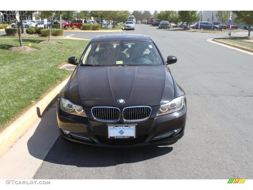 2009 3 Series 335d Sedan - Jet Black / Beige photo #1