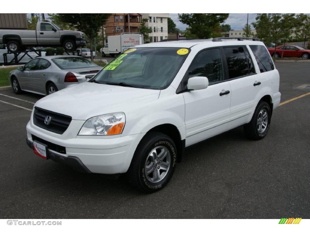 2005 Pilot EX 4WD - Taffeta White / Gray photo #1