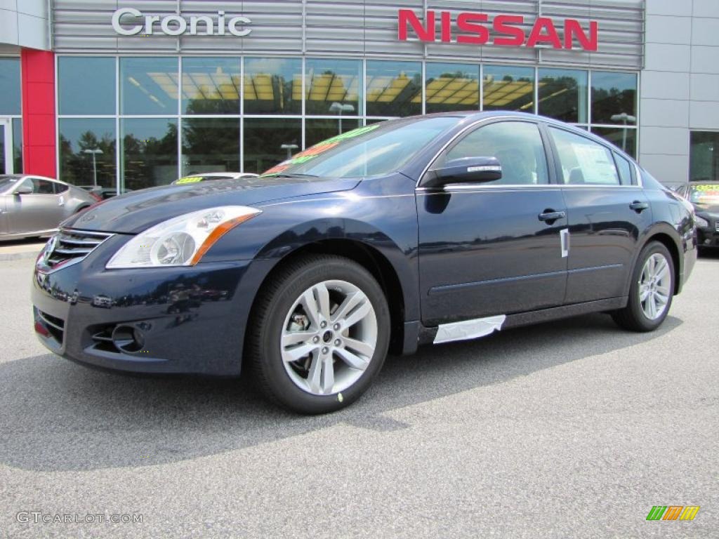 2010 Altima 3.5 SR - Navy Blue / Blond photo #1