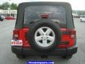 2007 Flame Red Jeep Wrangler Unlimited X 4x4  photo #11