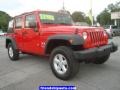 2007 Flame Red Jeep Wrangler Unlimited X 4x4  photo #15