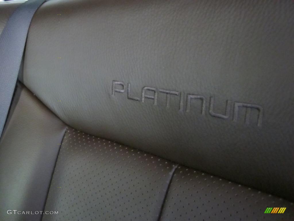 2009 F150 Platinum SuperCrew - Black / Sienna Brown Leather/Black photo #13