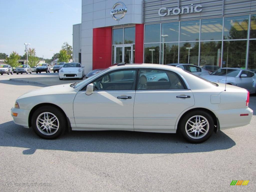 2002 Diamante LS - Platinum White Pearl / Brown/Tan photo #2