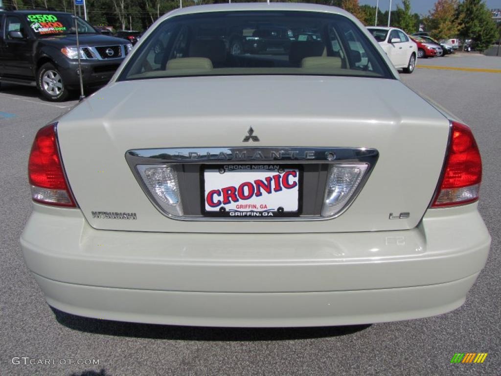 2002 Diamante LS - Platinum White Pearl / Brown/Tan photo #4