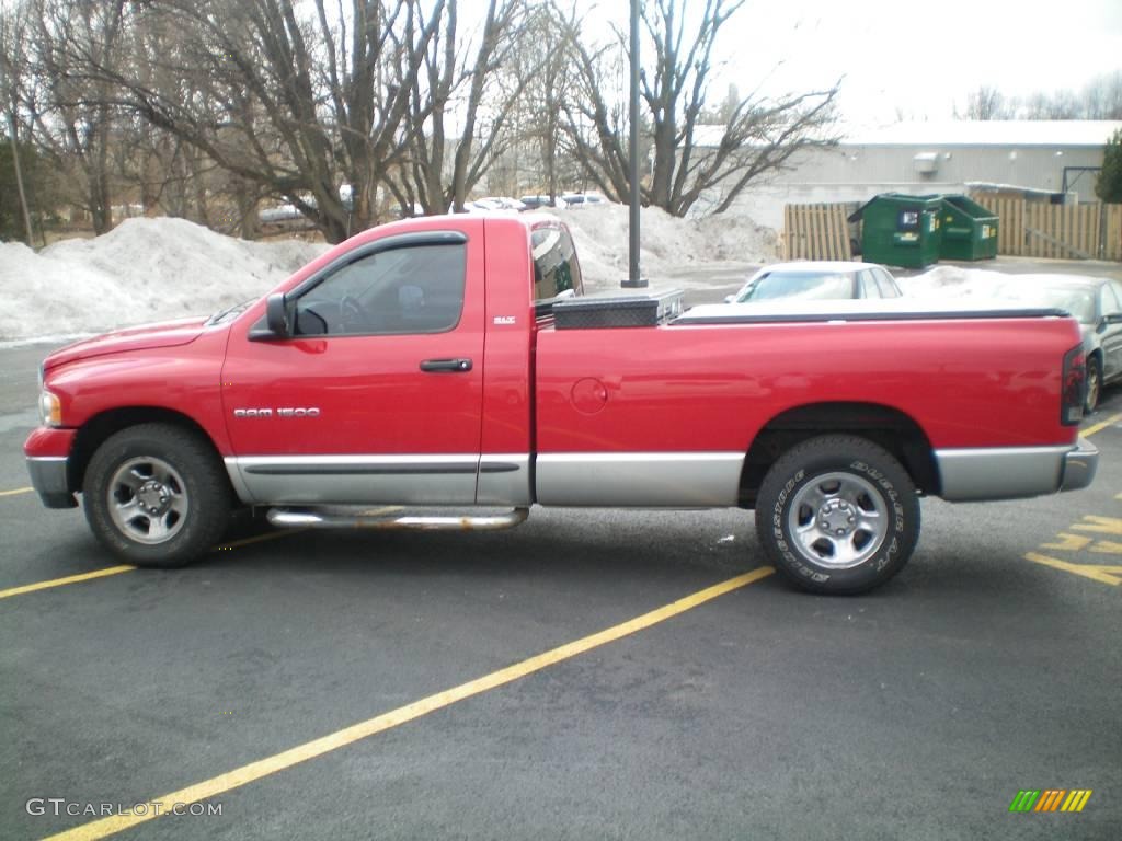 2002 Ram 1500 SLT Regular Cab - Flame Red / Dark Slate Gray photo #10