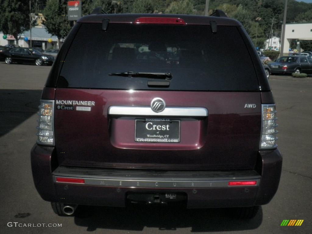 2008 Mountaineer Premier AWD - Dark Cherry Metallic / Camel photo #5