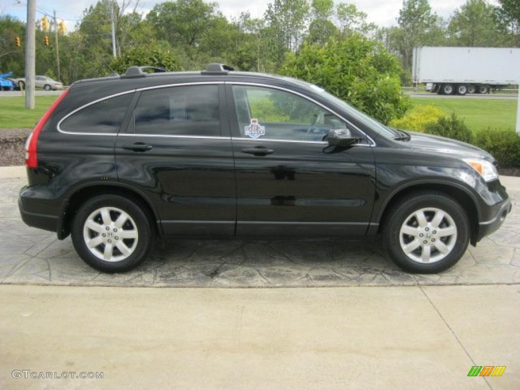 2008 CR-V EX-L 4WD - Nighthawk Black Pearl / Black photo #3