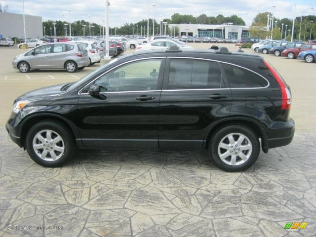 2008 CR-V EX-L 4WD - Nighthawk Black Pearl / Black photo #4