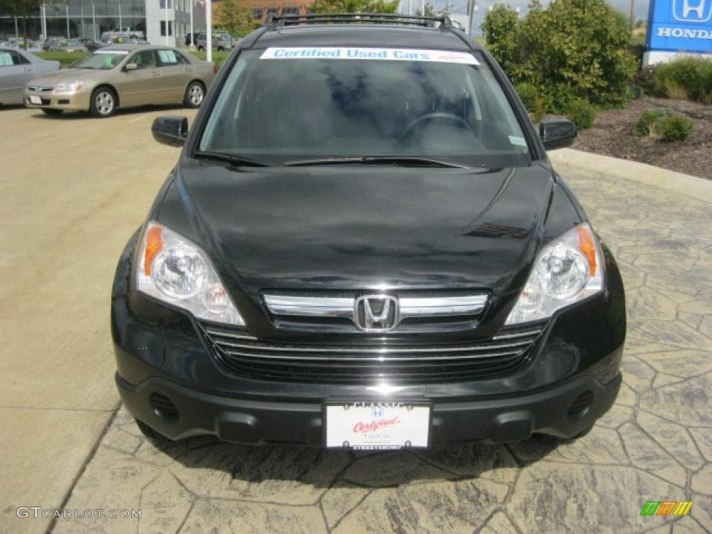 2008 CR-V EX-L 4WD - Nighthawk Black Pearl / Black photo #5