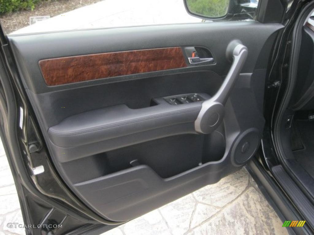 2008 CR-V EX-L 4WD - Nighthawk Black Pearl / Black photo #12