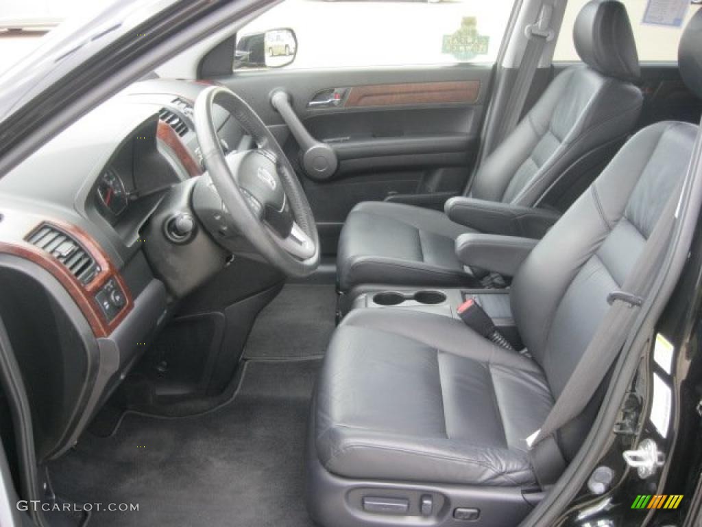2008 CR-V EX-L 4WD - Nighthawk Black Pearl / Black photo #13