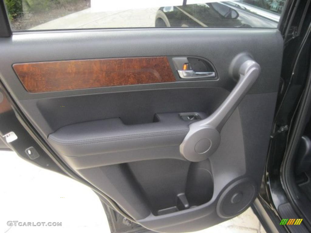 2008 CR-V EX-L 4WD - Nighthawk Black Pearl / Black photo #19