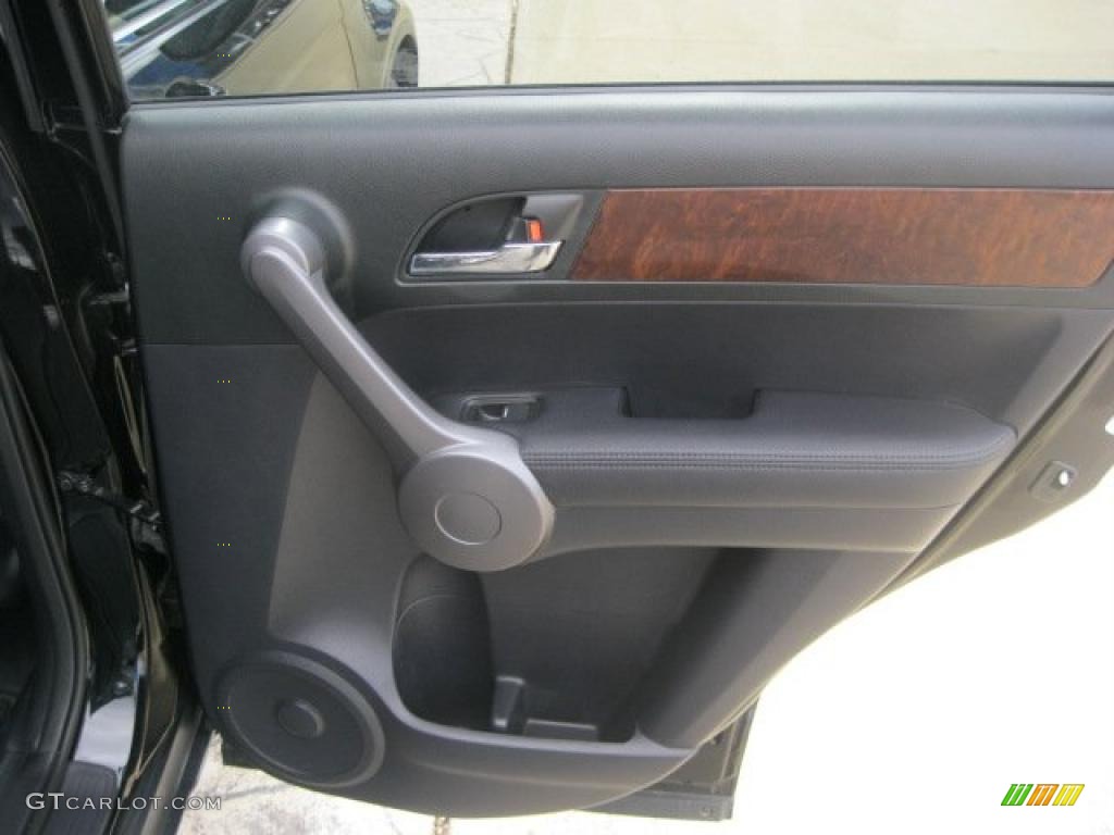 2008 CR-V EX-L 4WD - Nighthawk Black Pearl / Black photo #22