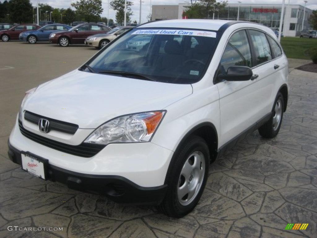 2007 CR-V LX 4WD - Taffeta White / Gray photo #2