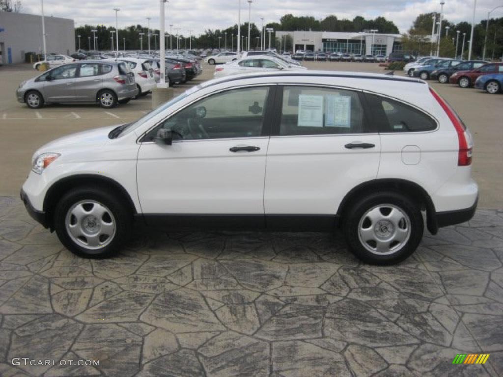 2007 CR-V LX 4WD - Taffeta White / Gray photo #4