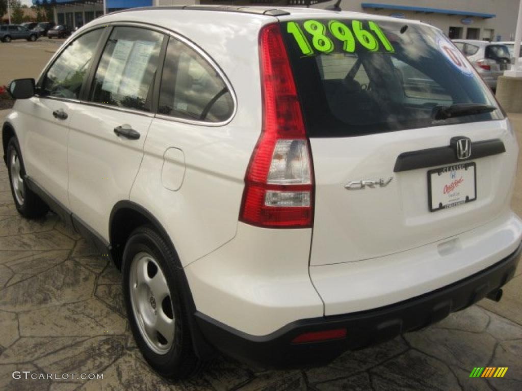 2007 CR-V LX 4WD - Taffeta White / Gray photo #7