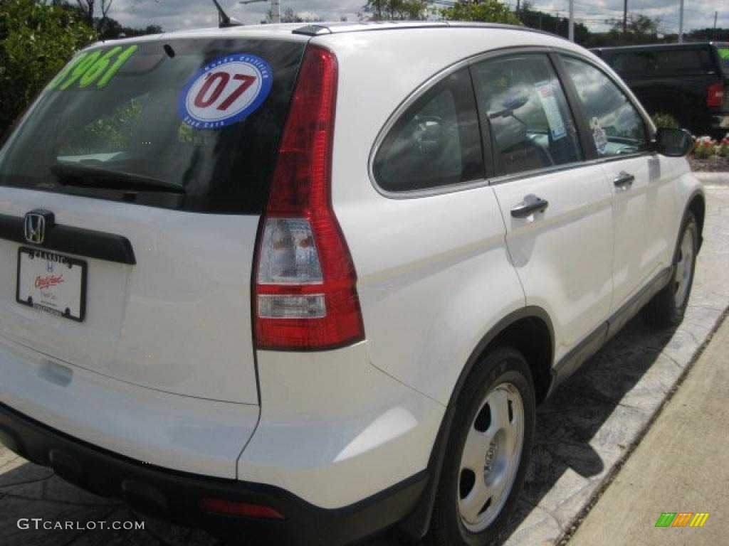 2007 CR-V LX 4WD - Taffeta White / Gray photo #8