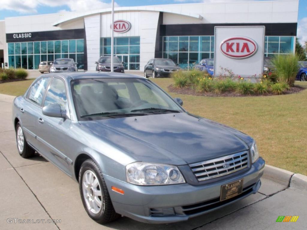 2001 Optima LX V6 - Steel Blue / Gray photo #1