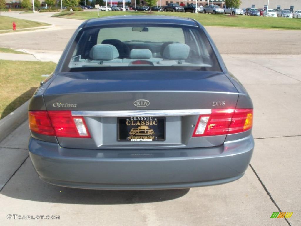 2001 Optima LX V6 - Steel Blue / Gray photo #5