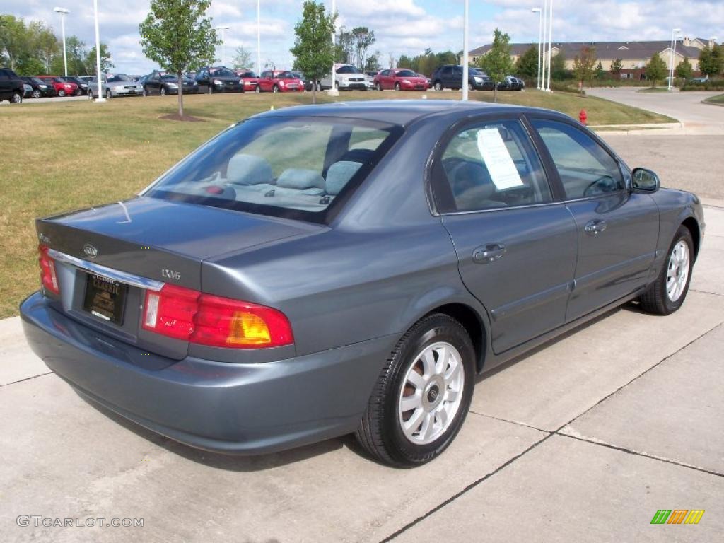 2001 Optima LX V6 - Steel Blue / Gray photo #6