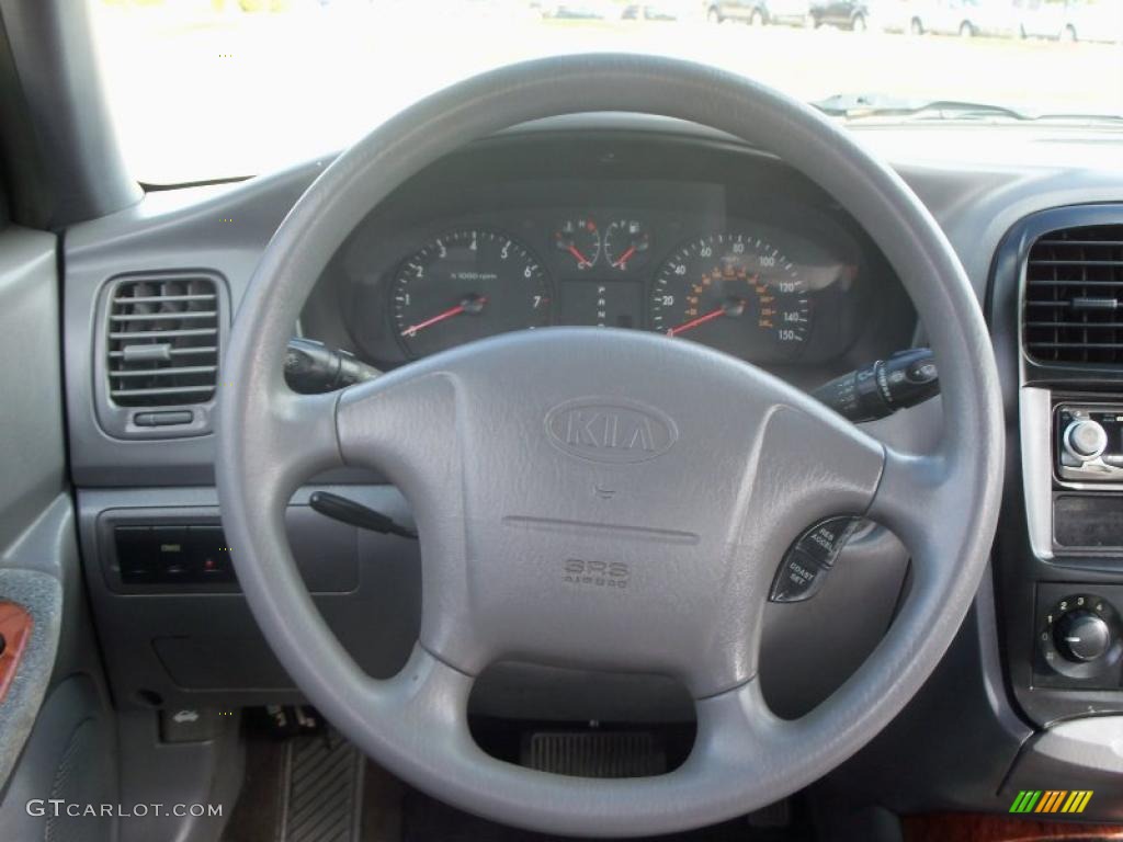 2001 Optima LX V6 - Steel Blue / Gray photo #18