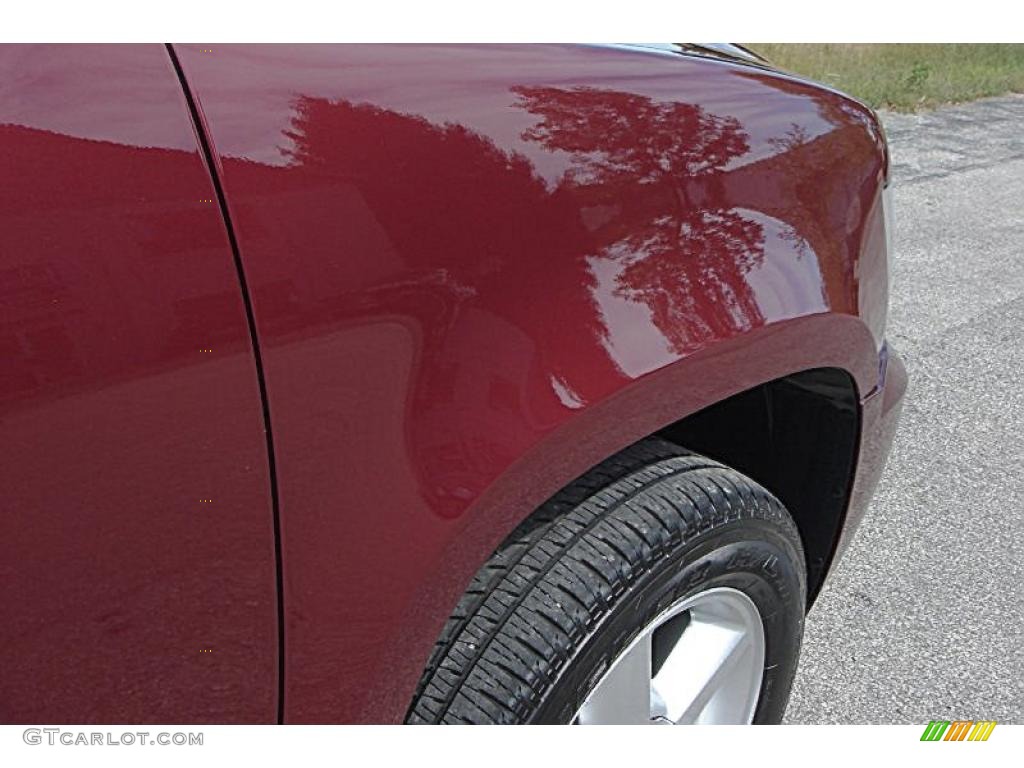 2008 Avalanche LT 4x4 - Deep Ruby Red Metallic / Ebony photo #14